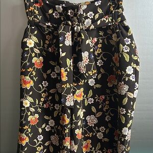 New York & Company Floral Pencil Skirt - Black and Multicolor #5222